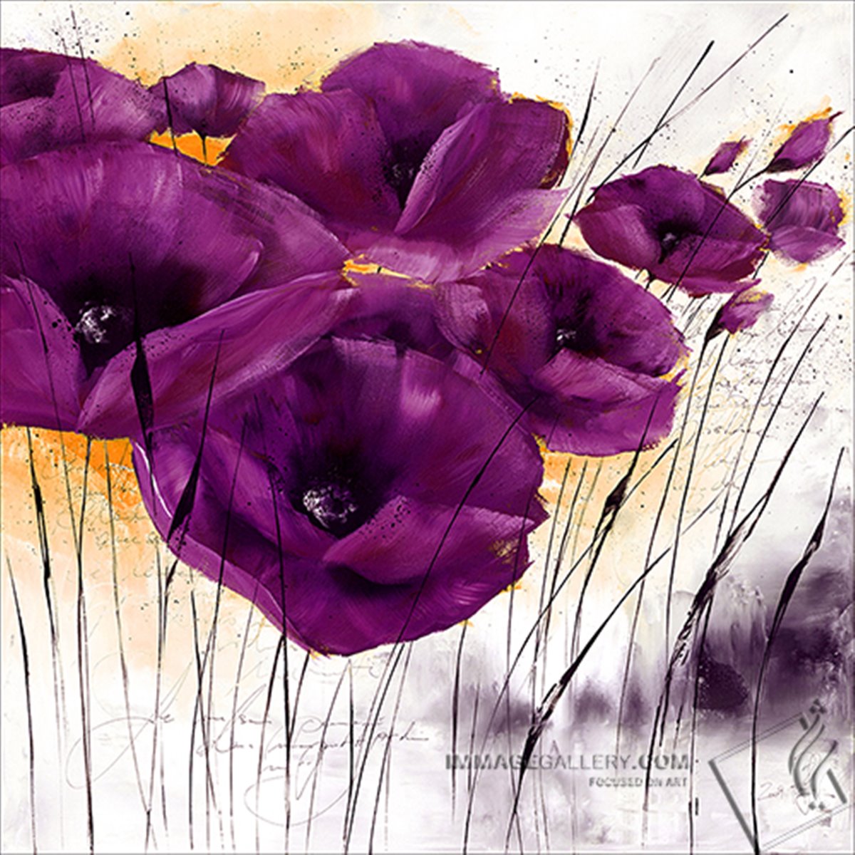 Фредерик Уайт художник фиолетовые цветы